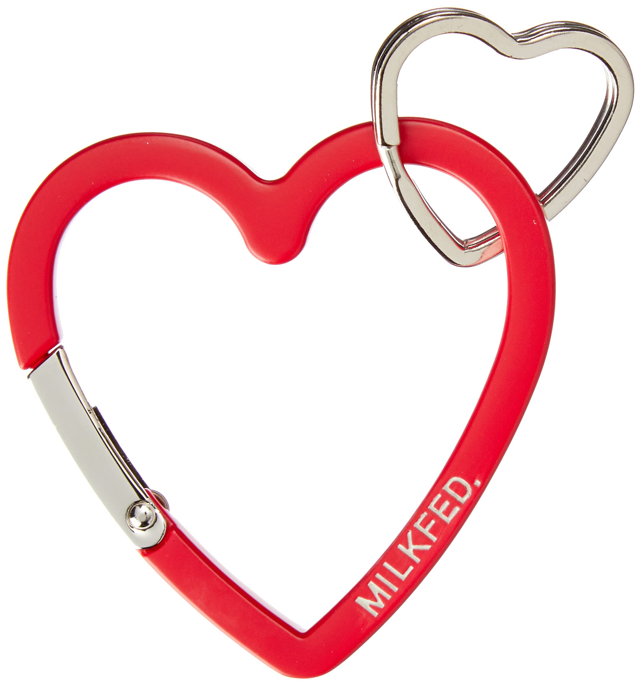 

Milkfed HEART CARABINER 103213054029 Red Free Size Women s