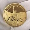 Statue of Liberty Medal of Honor Challenge Coin Commemorative Gift Metal Medal Collection Gift, Blocks