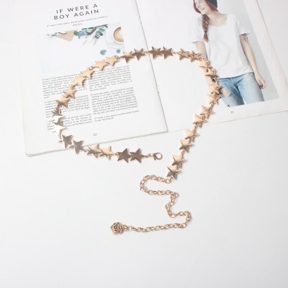 Adjustable Tassel Waist Chain Versatile Skirt Belt  Women Decorative Body Jewelry