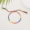Fashion Rainbow Bracelets For Women Girls Boy Ladies Rainbow Love Pride Woven Wristband Bracelet Couple Friendship Party Jewelry