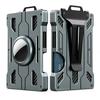 Nuovo stile Custodia Porta Badge Lavoro in Metallo RFID Trasparente con Clip