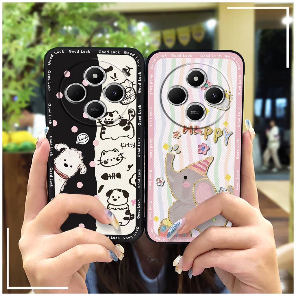 Protective Full Wrap Phone Case For Redmi 14C 4G/14R 5G/A3 Pro 4G/POCO C75 Graffiti Anti-knock Phone Pouch Soft Case TPU