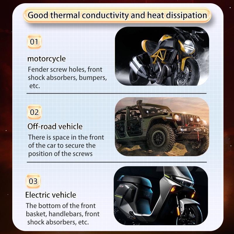 Motorcycle LED Spotlights 6 Lens Motorbike LED Fog Lamp Hi/Low Beam Scooter SUV ATV Running Lamp For Off-road 4X4 ATV SUV 12V 24V