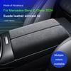 Alcantara Overlay Car Central Control Armrest Box Panel Cover Pad Switch Trim For Mercedes Benz E Class W214 S214 2024 2025