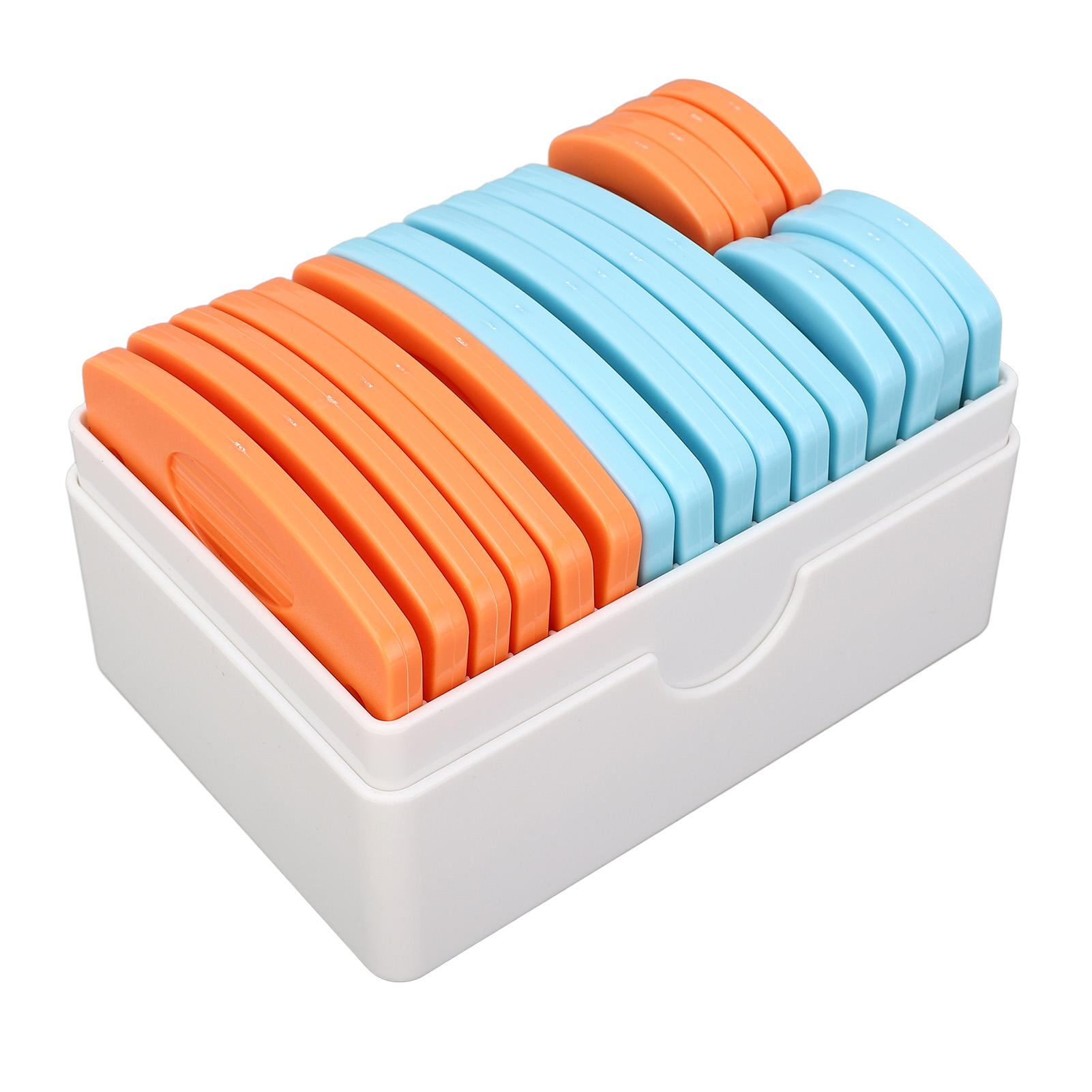 

20PCS Knit Blocking Pins Stainless Steel Pin Knitting Block Comb Set for Sweater Needlework White Plastic Case