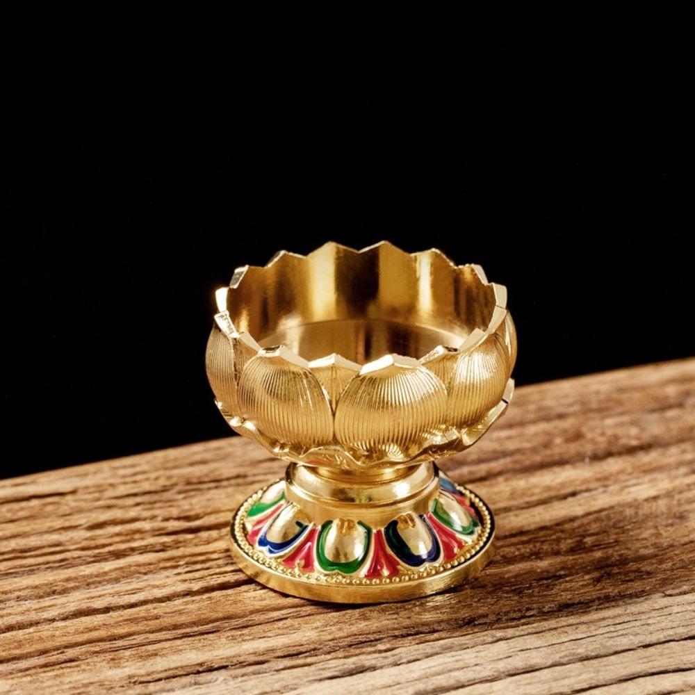 Handicraft Candle Holder Mini Candle Cup Feng Shui Accessories Candle Base  Temple