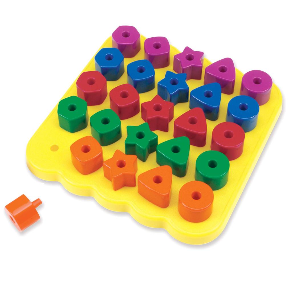 Learning Resources Stacking Shapes Pegboard LER 1572