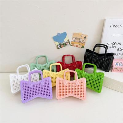 2025 Gewebte Schmetterling Gelee-Tasche: Niedliche Kinder Mini Strand- & Geldbörse