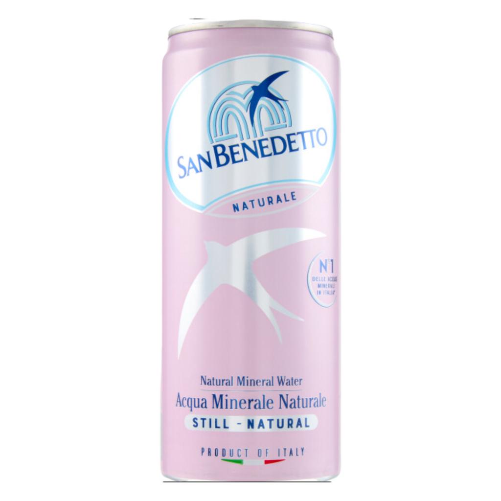 Natural Water In a Can Acqua Naturale Lattina 330ml - San Benedetto
