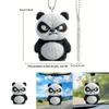 Panda Car Interior Decor Acrylic Car Mirror Ornament For Automotive Decoration And Gift