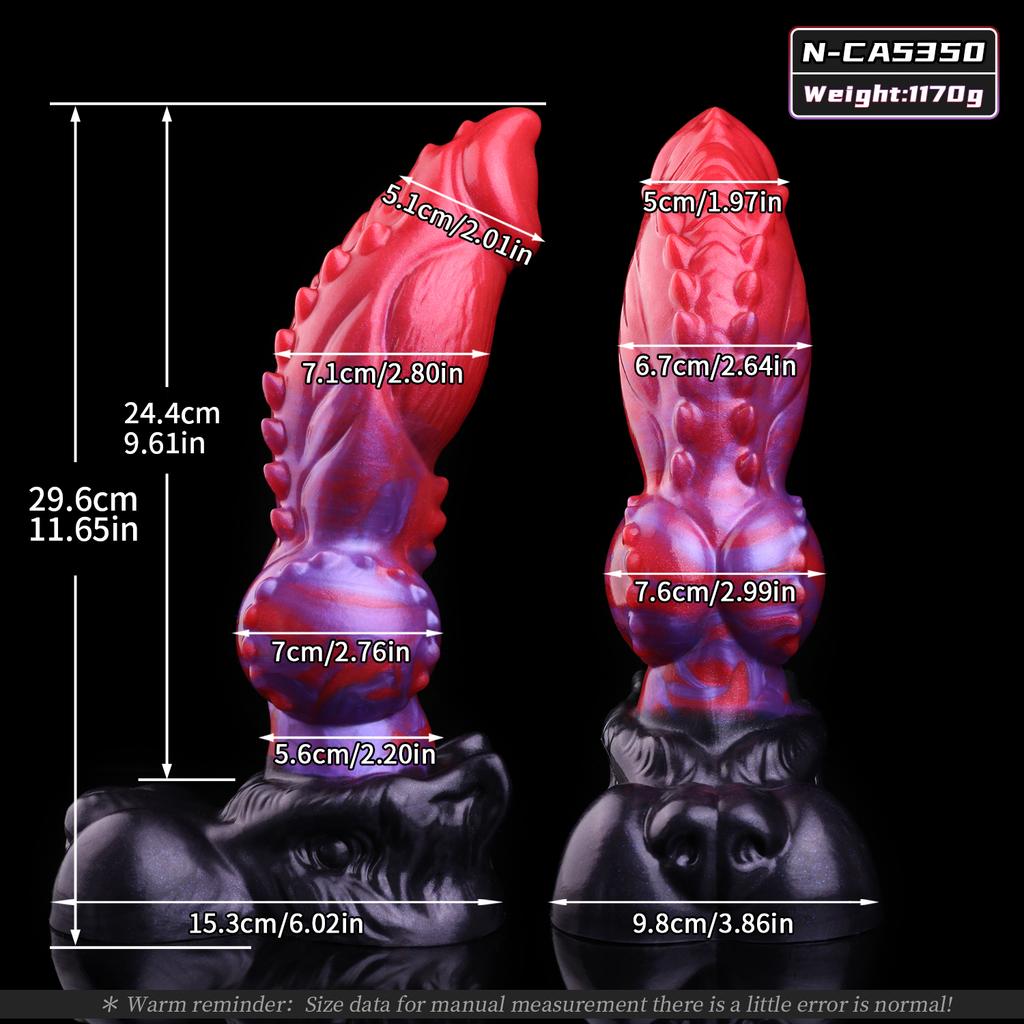 NNSX Big Dog Knot Dildo With Strong Suction Cup Anal Plug G-Spot & Prostate Stimulator Sex Toy for Male Female Pleasure