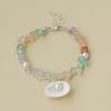 Handmade Seashell & Crushed Stone Bracelet with Lobster Clasp - Perfect Summer Travel Souvenir