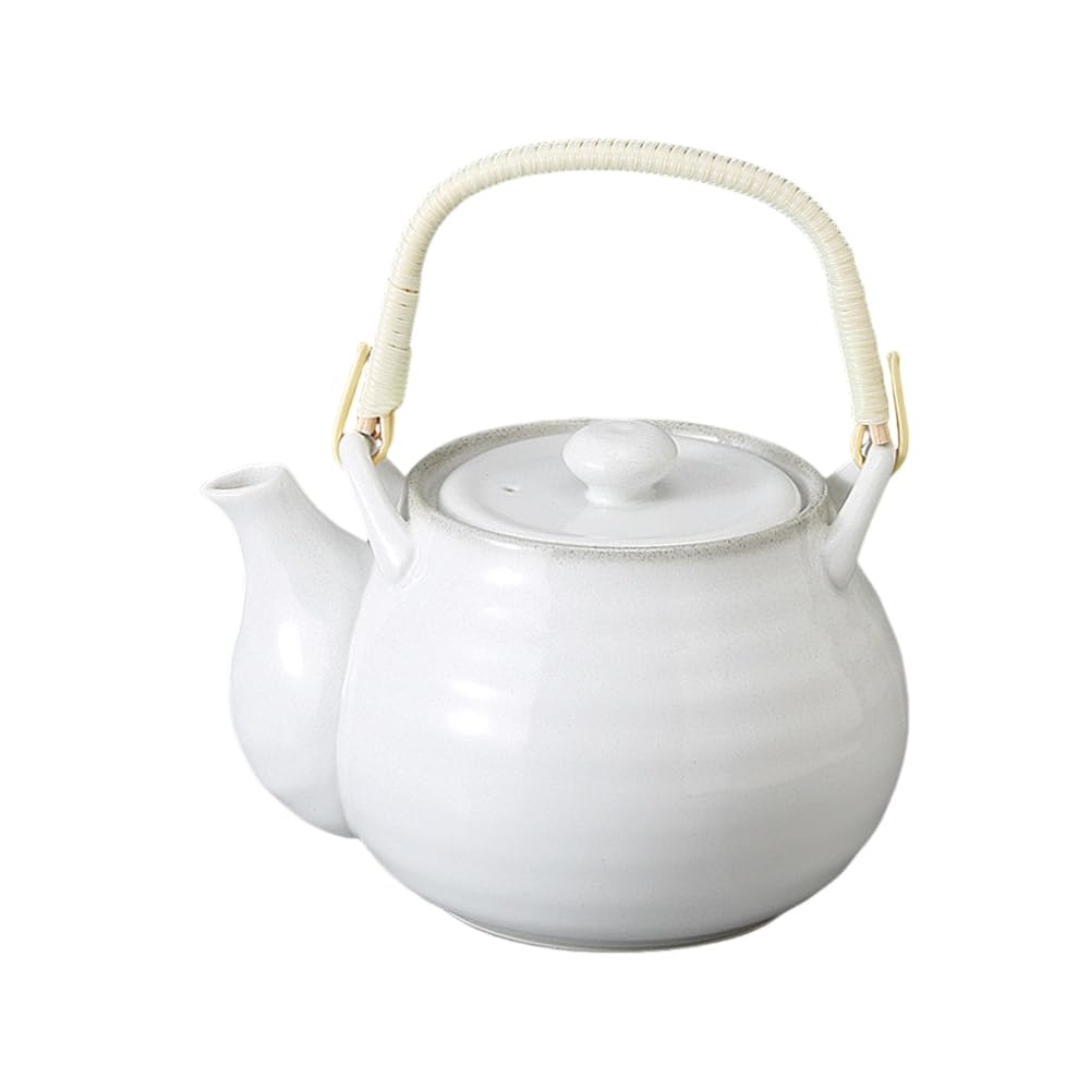 X X Mino Made In Ale-net Teapot, Earthenware, 19.9 16.4 13.2 Cm, 1750cc, Earth, 8-go (approx. 90ml) Capacity, Porcelain, Ware, Japan, Stylish.