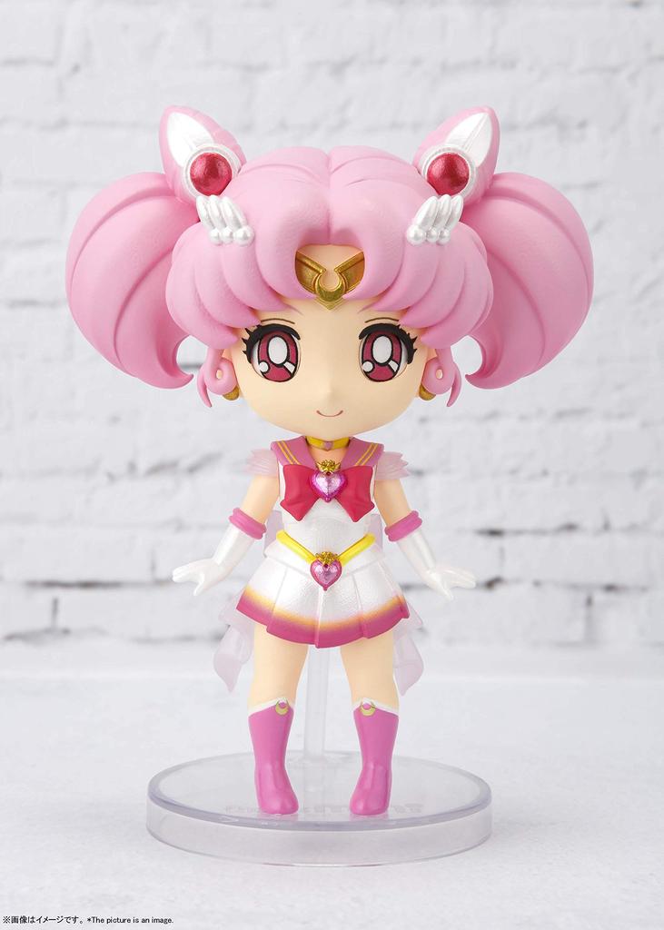 TAMASHII NATIONS Figuarts mini Pretty Guardian Sailor Moon Super Sailor Chibi Moon Approximately 90mm PVC ABS Painted Movable Figure -Eternal edition-