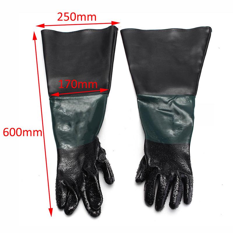 24" Labour Protection Gloves For Sand Blasting Cabinet Sandblaster