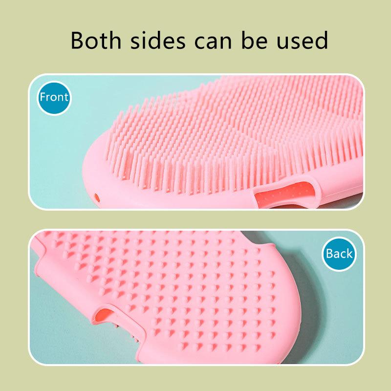 Silicone Bathing Brush Massager Shower Glove Cutin Removing Gloves Bath Brush Body Scrubber Body Exfoliating Skin Care Cleansing