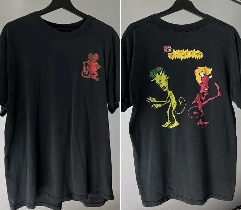 Rob Zombie x Beavis and Butthead Do America Movie 2 sided T shirt Reprint Unisex T-Shirt XXXXL