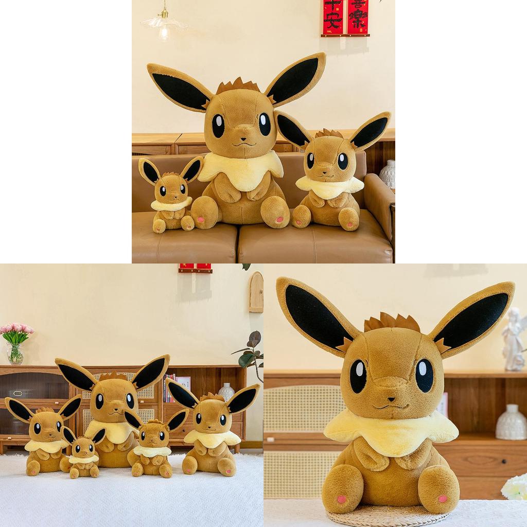 Pokemon Eevee Plush Toy With Short Pile Plush For Kids And Giftgiving