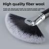 Large Wooden Handle Fan Brush Highlight Brush Delicate Fiber Hair Quick Makeup Residual Painting Batch