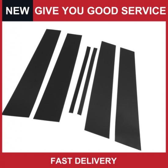6Pcs Car Door Pillar Window Trim for Cadillac CTS 2014-2015 Black