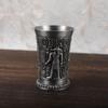 Retro Metal Cup Bronze Wine Glass 3D Relief Liquor Spirits Small Goblet Household Small Size Personality Cocktail Cup Home Decor
