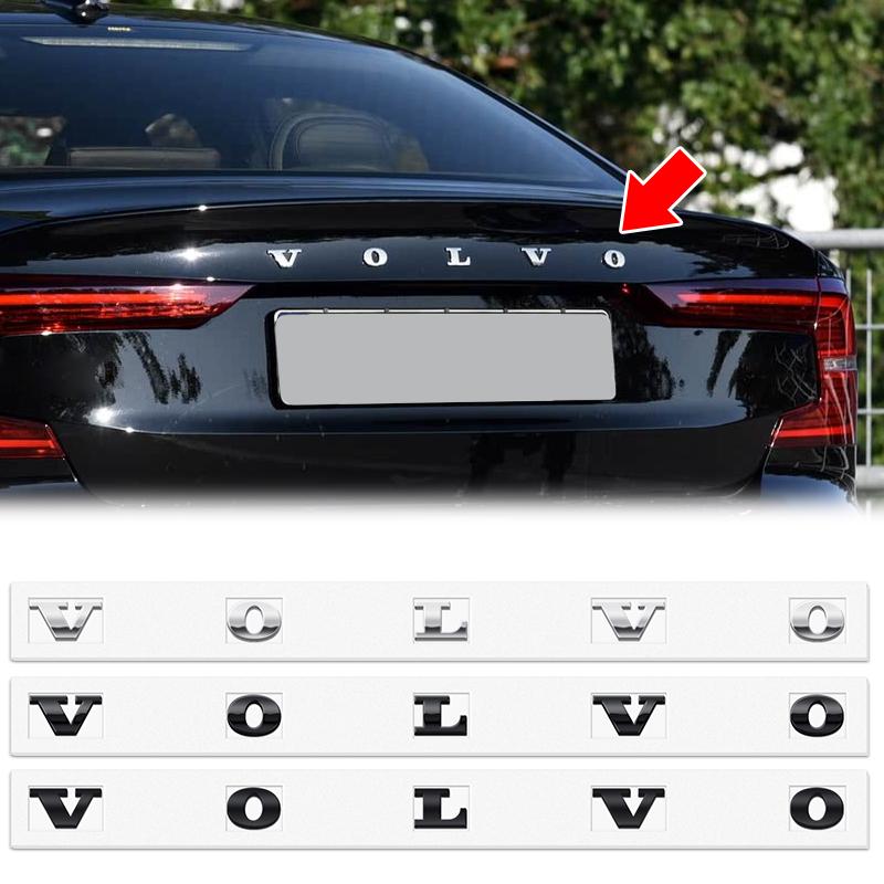 Npabh2 Car ABS 3D Letter Sticker VOLVO Trunk Logo Sticker For Volvo XC60 XC90 S60 S80 S60L V40 V60 T5 T6 AWD Car Styling Accessories