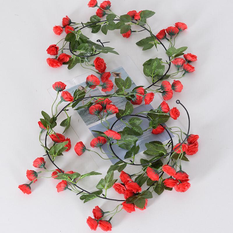 Simulated Rose Winter Jasmine Cherry Blossom Artificial Vine Decoration For