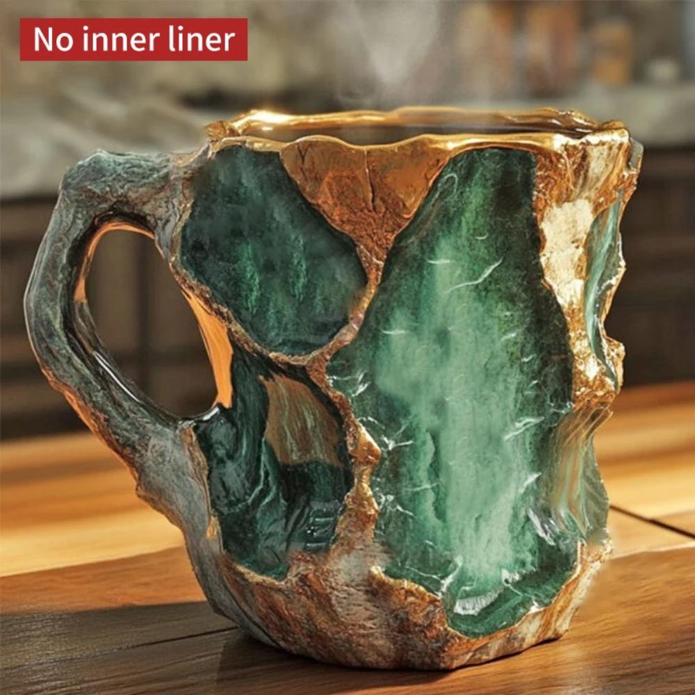 

Кружка кофейная из смолы, имитация минерального кристалла, необычная чашка для чая, персонализированные подарки, осенняя кружка, рождественская, для эспрессо, для кемпинга, посуда для напитков ONE SIZE