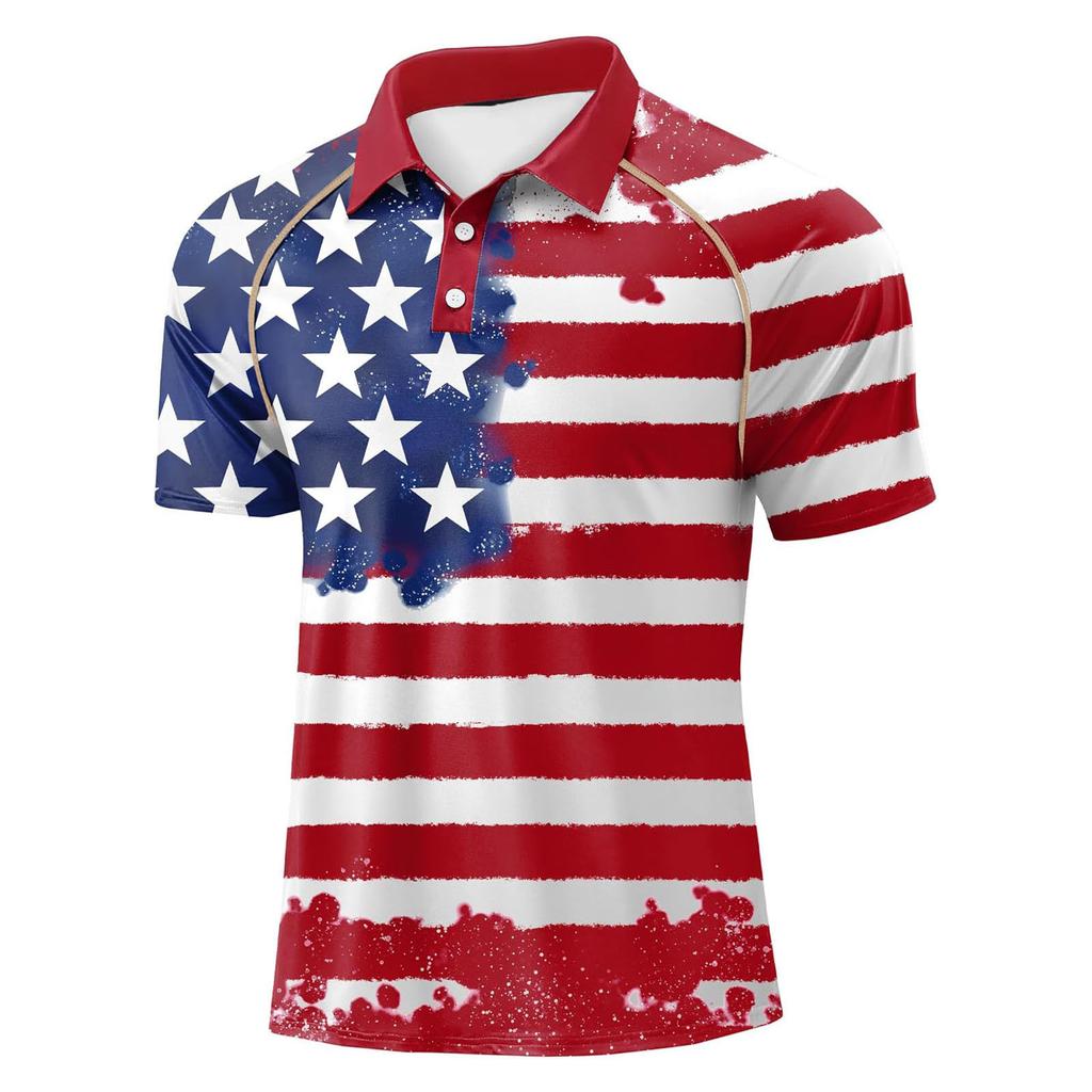 Men's Casual Button-Down Collar Short-Sleeve Shirt