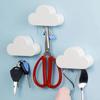 1PCS Creative Cloud Keychain Hook Magnetic Key Hanger Sticky Wall Hanging Strong Key Anti-lost Device
