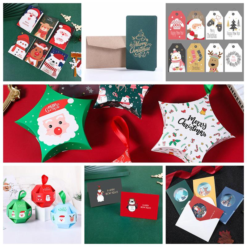 24PCS Christmas & Thanksgiving Greeting Card Set - Festive Holiday Designs for Gifts