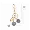 Sparkling Cherry Bag Accessory Fashion Keychain Alloy Resin Texture Cherry Keyrings Perfect for Party and Casual Outfits