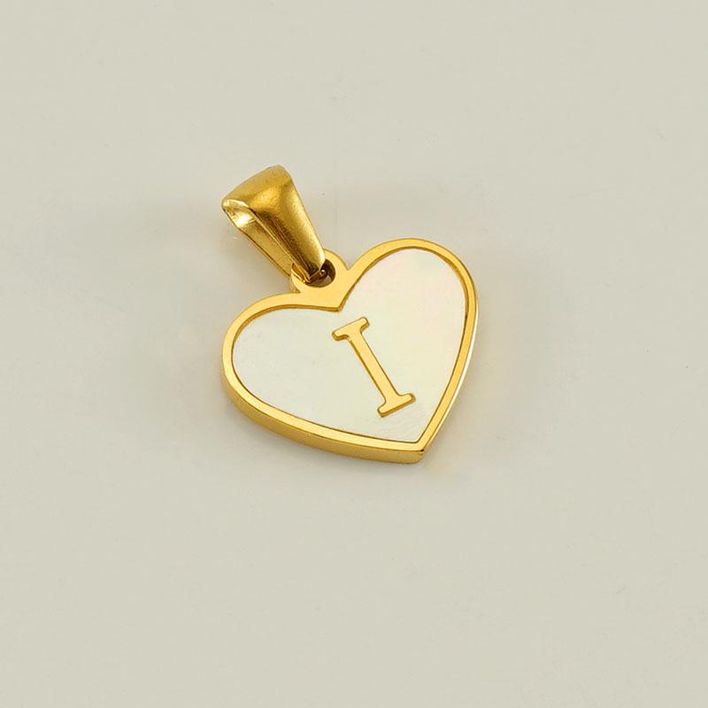 High-Quality Stainless Steel Heart Letter Pendant Necklace - Trendy Ins Style Clavicle Chain