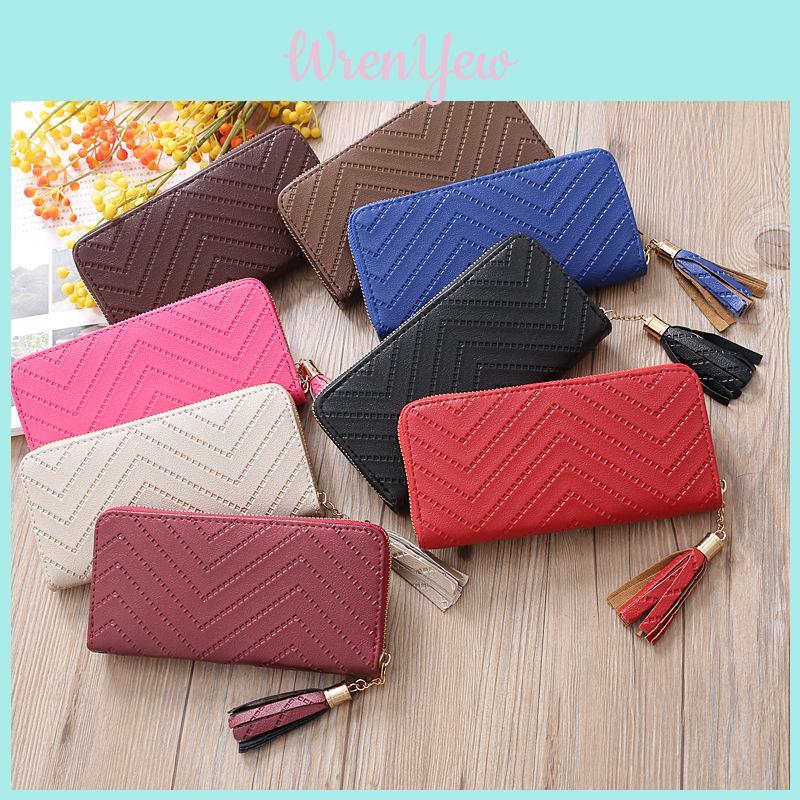 Chic Pvc Womens Wallet Featuring Versatile Plaid Pattern And Functional Design