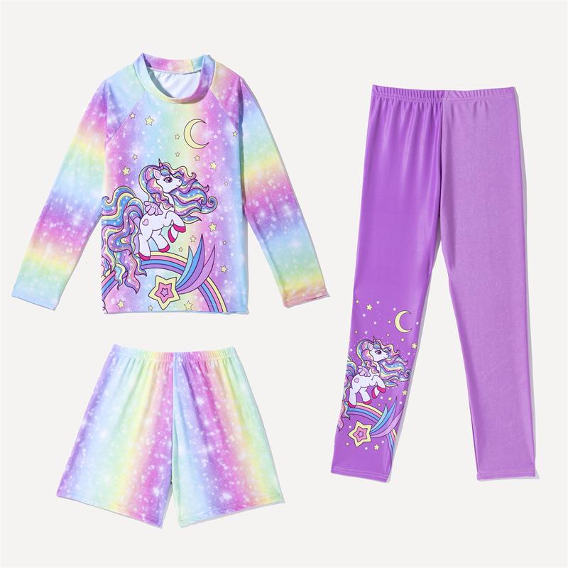 Kids' Long-Sleeve Sun Protection 3-Piece Set