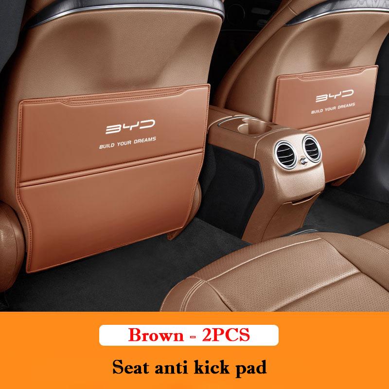 For BYD KING Destroyer 05 -2025 Car Seat Back Anti Kick Pad Rear Armrest Box Leather Protector Pad Interior Decorative Mat