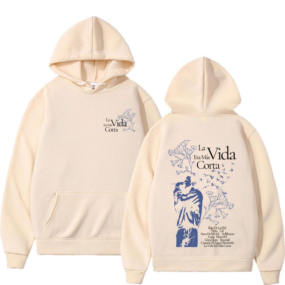 Rapper Milo J La Vida Era Mas Corta Album Tour 2026 Print Hoodie Unisex Fashion Sweatshirt Casual Loose Vintage Pullover Tops