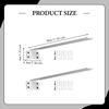 Staffe Decorative in Metallo per Mensole Supporto a Parete Robusto Invisibile Facile