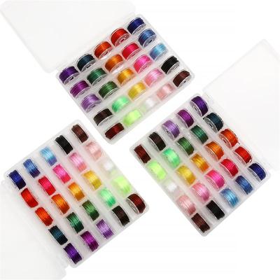 6 m/rola 25 Grid Cutie cu bobine cu margele de mână Set șiruri elastice Cutie de uzură Brățară Coarda elastică DIY Materiale de bijuterii lucrate manual