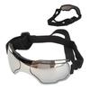 Hundebrille Wind- und UV-Schutz Haustierbrille Staubdichte Sonnenbrille für mittelgroße und große Hunde Silber