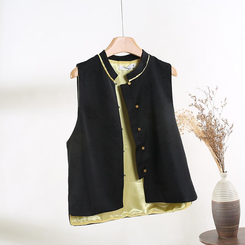 

Жилет женский 2025 новый уникальный шикарный с пряжкой универсальный жилет XXXL [Recommended 138-75kg]