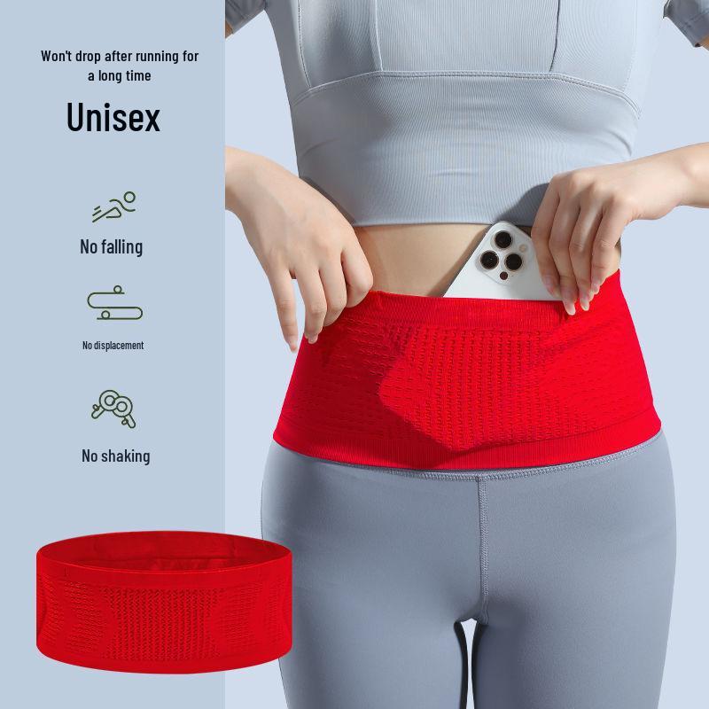 Men's Breathable Anti-theft Running Waist Bag with Phone Pocket - High Elasticity Fitness Belt for Outdoor Morning Run