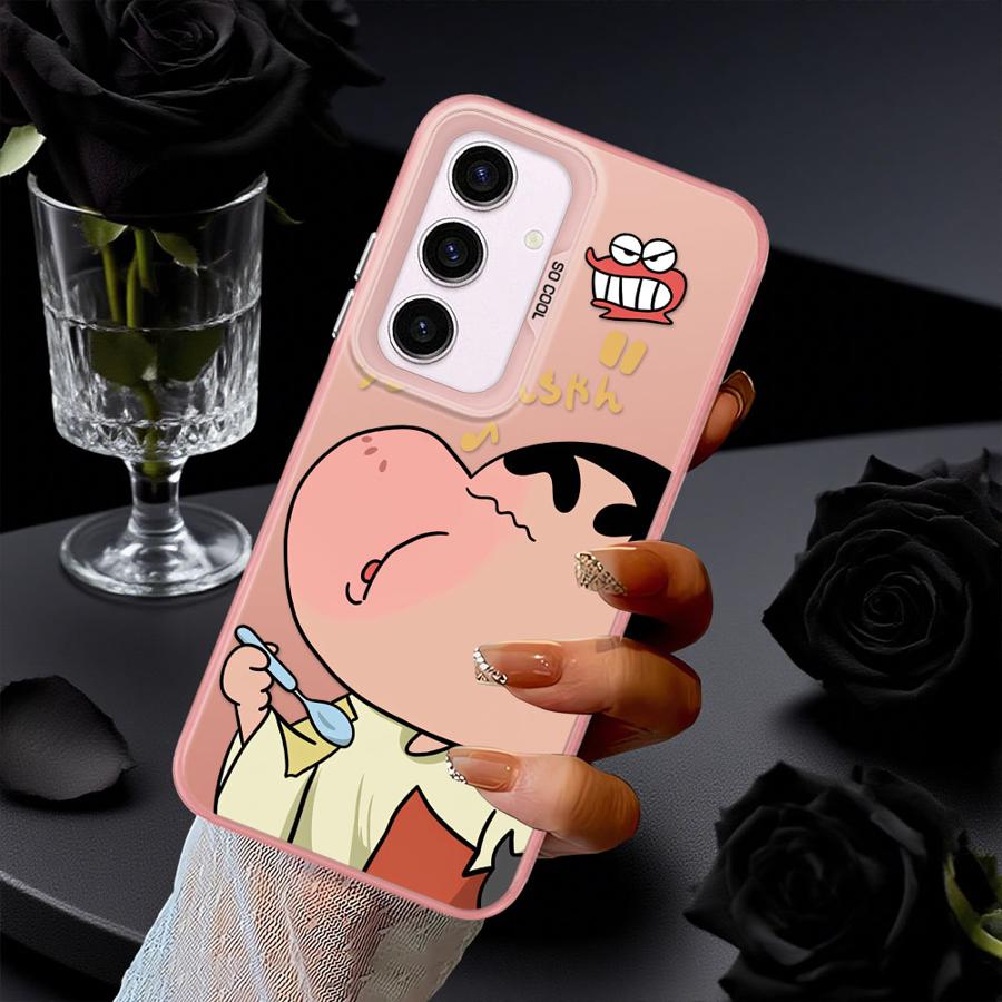 Case for Samsung Galaxy A23 A71 A25 A73 A54 A12 A13 A72 A16 A34 A32 A36 A17 A52 A14 A56 Phone Cover Cool Cra-yons Shin-chans