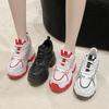 11CM High Heels Autumn Chunky Sneakers for Women Platform Sports Mesh Shoes Spring Woman Lace-up Thick Bottom Dad Shoes Ladies
