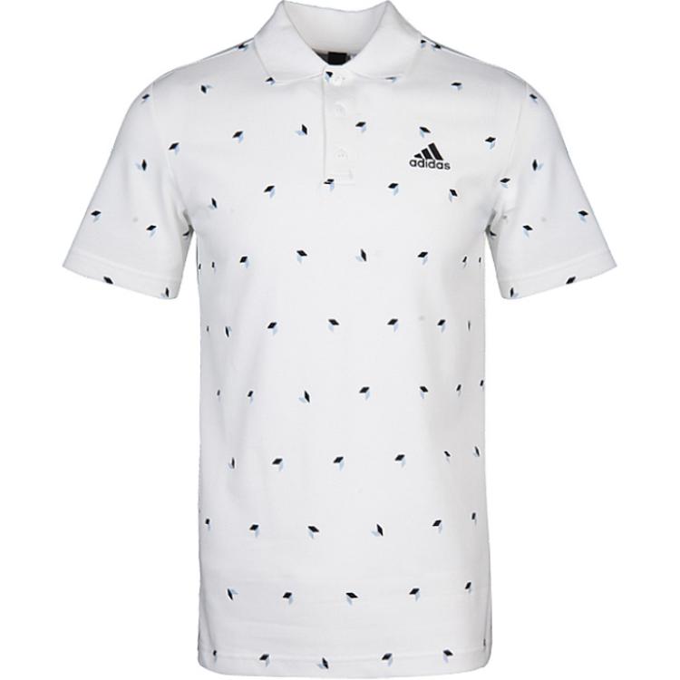 

Adidas Lifestyle Casual Series Polo Cube Aop Fashion Comfortable Soft Pullover Short Sleeve Polo Shirt Men Tops White CX5010 XL