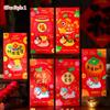 6/12 Stück Neues Pferdejahr Roter Umschlag Fu Glückliches Frühlingsfest Umschläge Rot CNY Chinesisches Neujahrsfest Partyzubehör