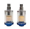 Water Oil Separator Filter Airbrush Filter Moisture Separator for Air Line Compressor Fitting, 1/4 Inch NPT Inlet