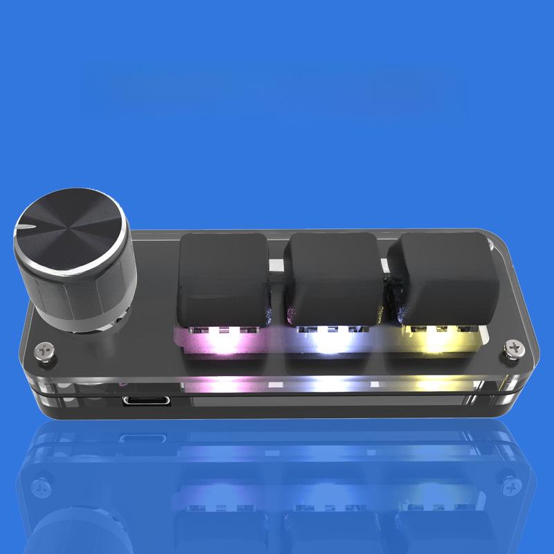 Vollständig anpassbare Tastatur: Ein-Klick-Kopieren, Einfügen, Ausschneiden, Alles auswählen, Eingabe; ideal für Audio, Gaming, Bürogebrauch. Mechanische Tastatur.