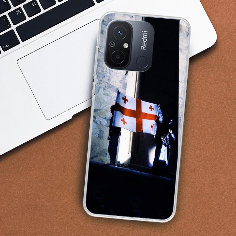 

Чехол для телефона с флагом Грузии для Xiaomi Redmi 12 12C 10 10C 10A 9T 9C 9A 9 8 8A 7 7A 6 6A K20 K30 K40 Pro S2 Fundas Redmi 10 Prime