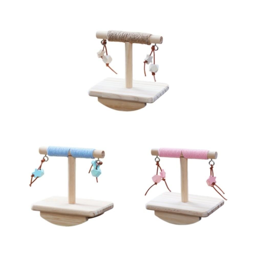 Bite-resistant Parrot Perch Stand Wear-resistant Parakeet Teeterboard  Cage Accessory
